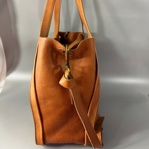 Madewell Sydney All-Leather Tote in Cognac - Picture 8 of 12